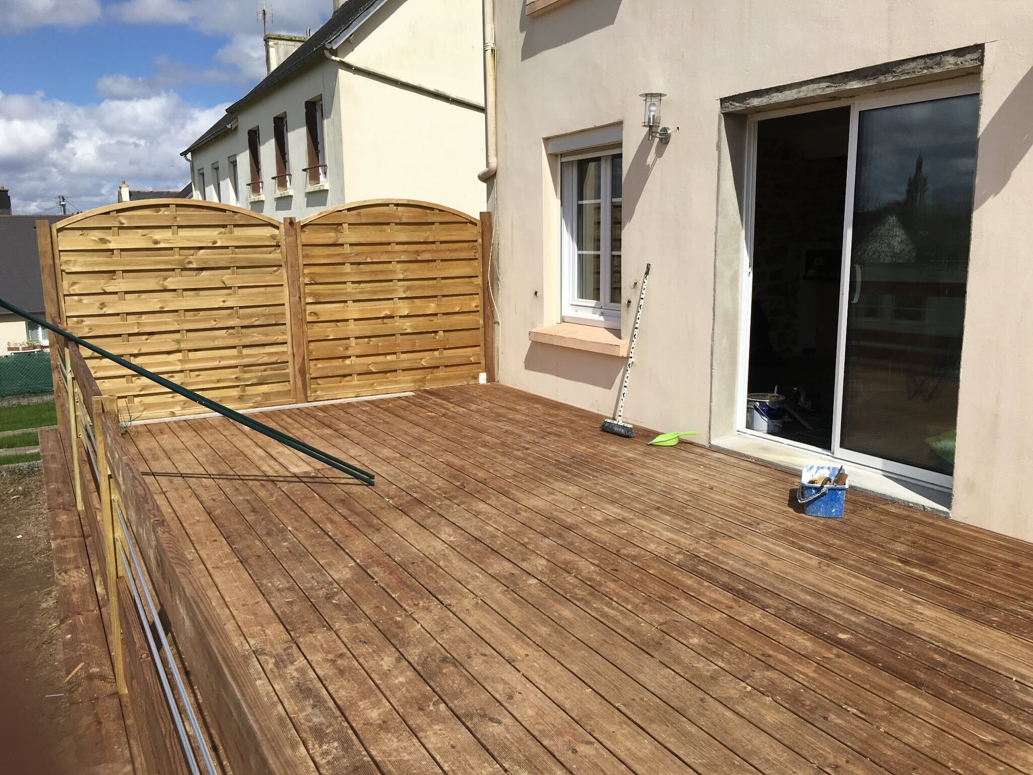 Pose terrasse bois dans le Finistère par FJ Services 29